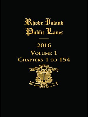 cover image of Rhode Island Public Laws